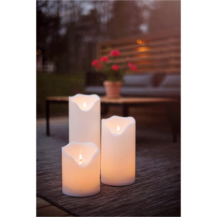 LED Blockljus Flamme Grand Vit Star Trading – bild 15