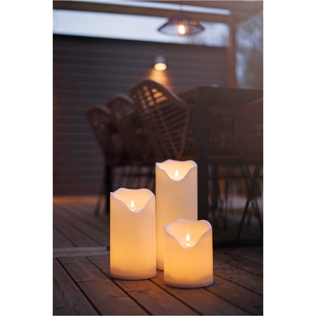LED Blockljus Flamme Grand Vit Star Trading – bild 14