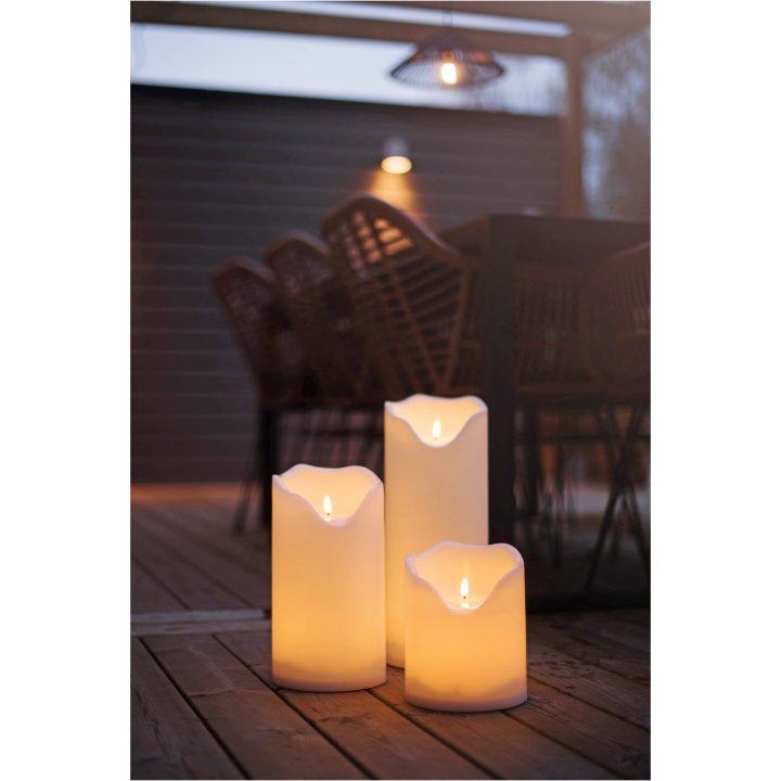 LED Blockljus Flamme Grand Vit Star Trading – bild 14