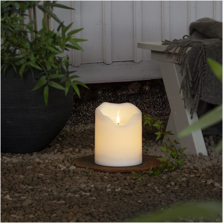LED Blockljus Flamme Grand Vit Star Trading – bild 9