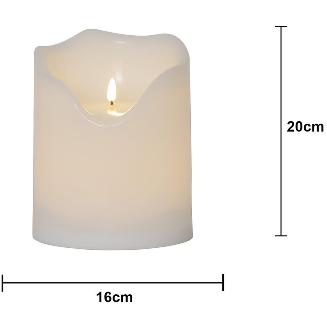 LED Blockljus Flamme Grand Vit Star Trading – bild 28