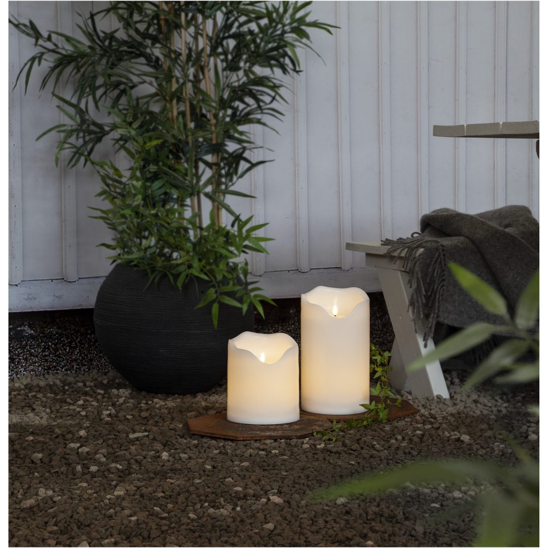 LED Blockljus Flamme Grand Vit Star Trading – bild 8