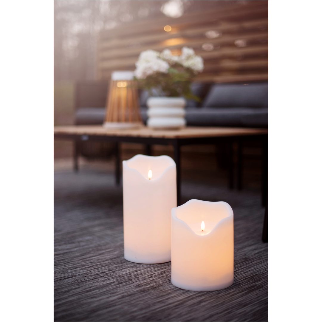 LED Blockljus Flamme Grand Vit Star Trading – bild 6