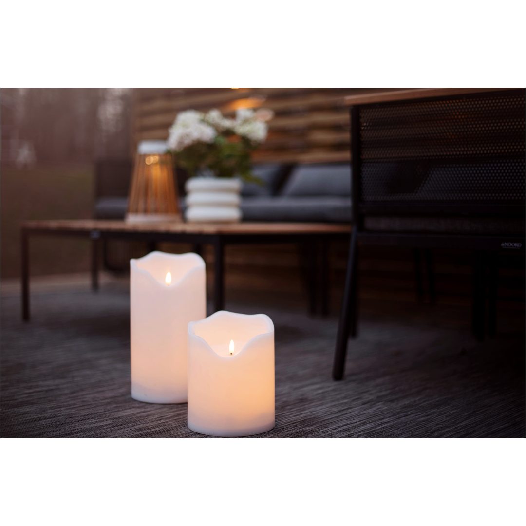 LED Blockljus Flamme Grand Vit Star Trading – bild 4