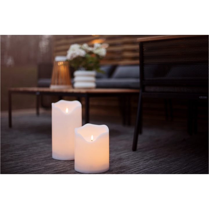 LED Blockljus Flamme Grand Vit Star Trading – bild 4