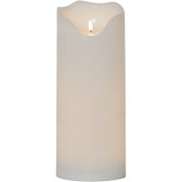 LED Blockljus Flamme Grand Vit Star Trading