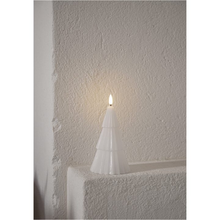 LED-blockljus Flamme Grany Vit Star Trading – bild 3