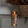 LED-blockljus Flamme Leaf Brun Star Trading – miniatyr 1