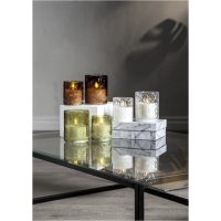 LED Blockljus Flamme Romb Transparent Star Trading