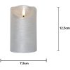 LED Blockljus Flamme Rustic Silver Star Trading – miniatyr 6