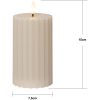 LED-blockljus Flamme Stripe Beige Star Trading – miniatyr 3