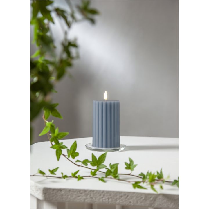 LED-blockljus Flamme Stripe Blå Star Trading – bild 3