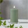 LED-blockljus Flamme Stripe Grön Star Trading – miniatyr 1