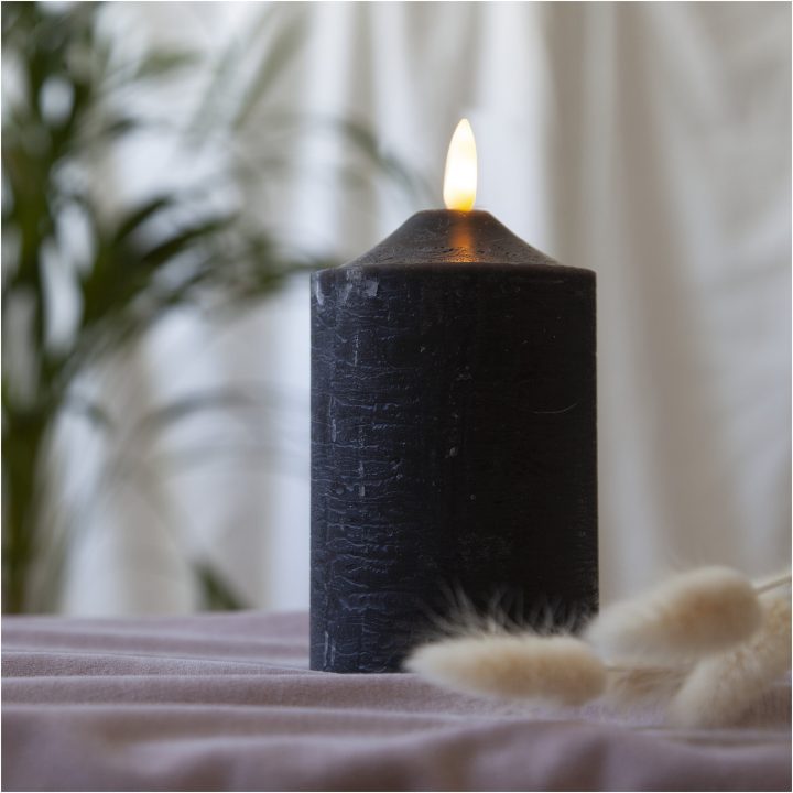 LED Blockljus Flamme Svart Star Trading – bild 7