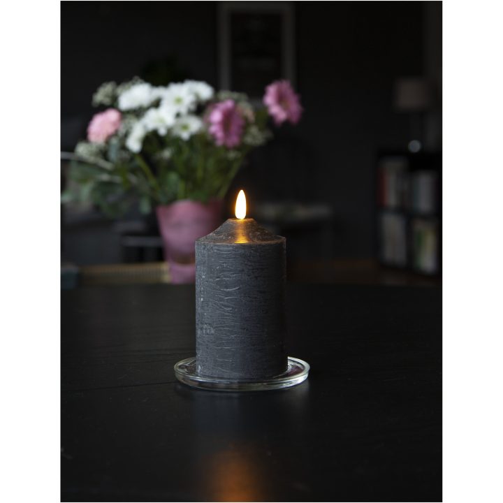 LED Blockljus Flamme Svart Star Trading – bild 6