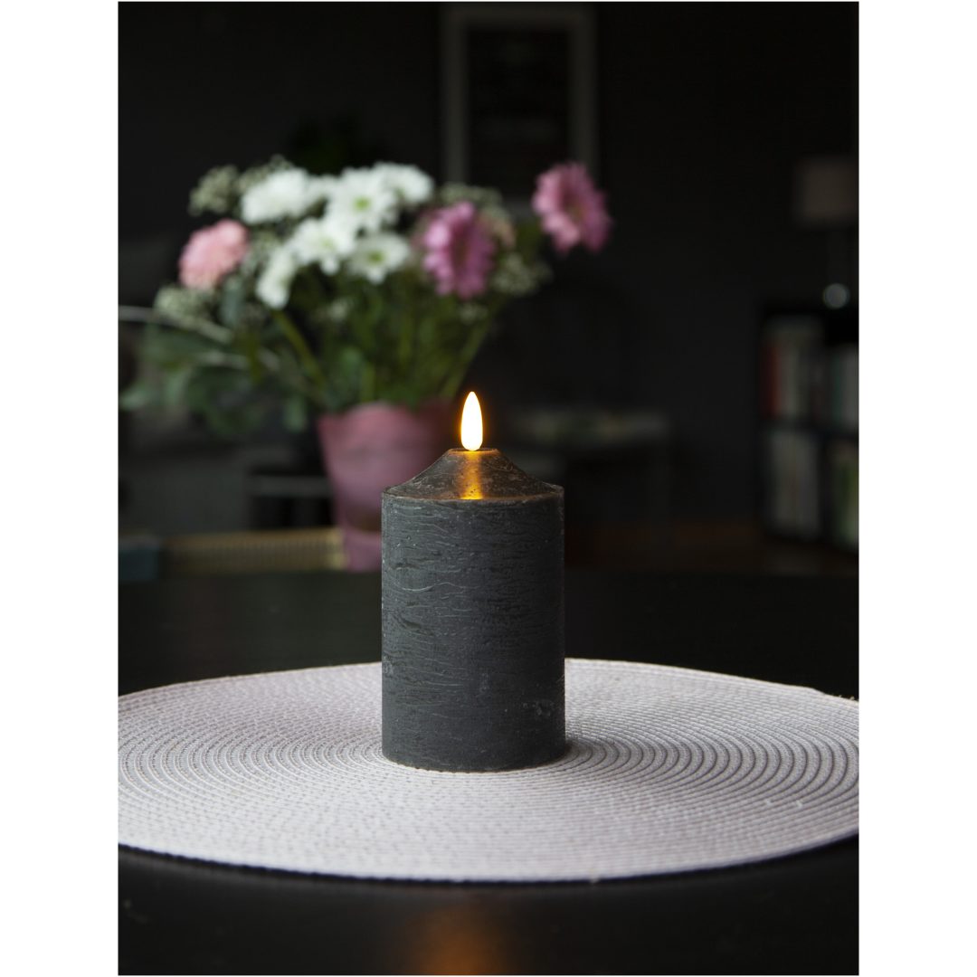 LED Blockljus Flamme Svart Star Trading – bild 5