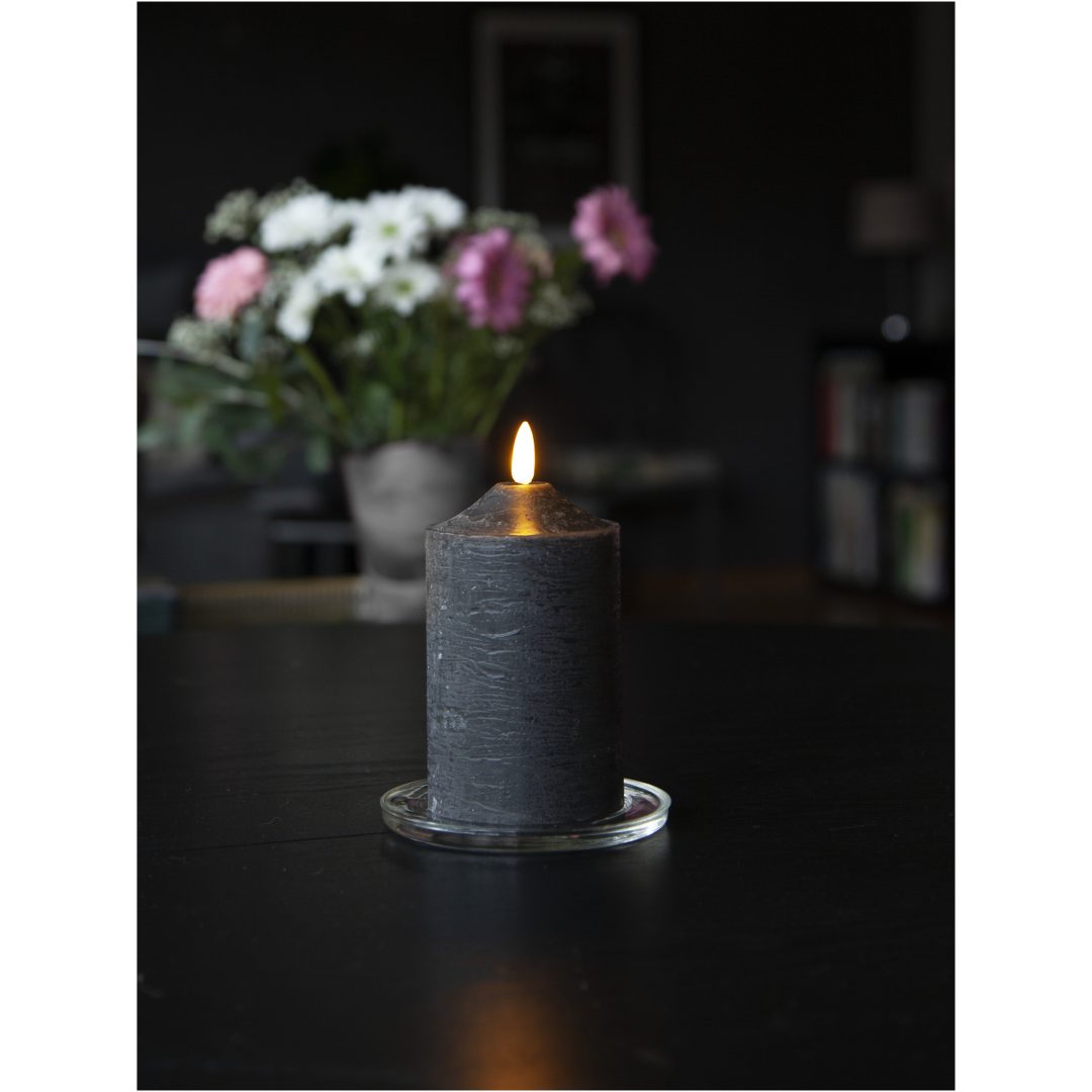 LED Blockljus Flamme Svart Star Trading – bild 4