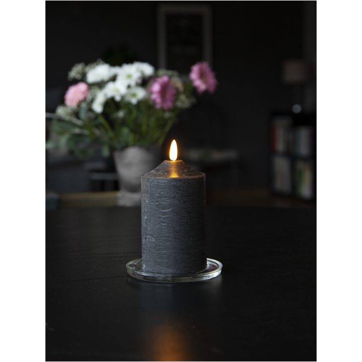 LED Blockljus Flamme Svart Star Trading – bild 4
