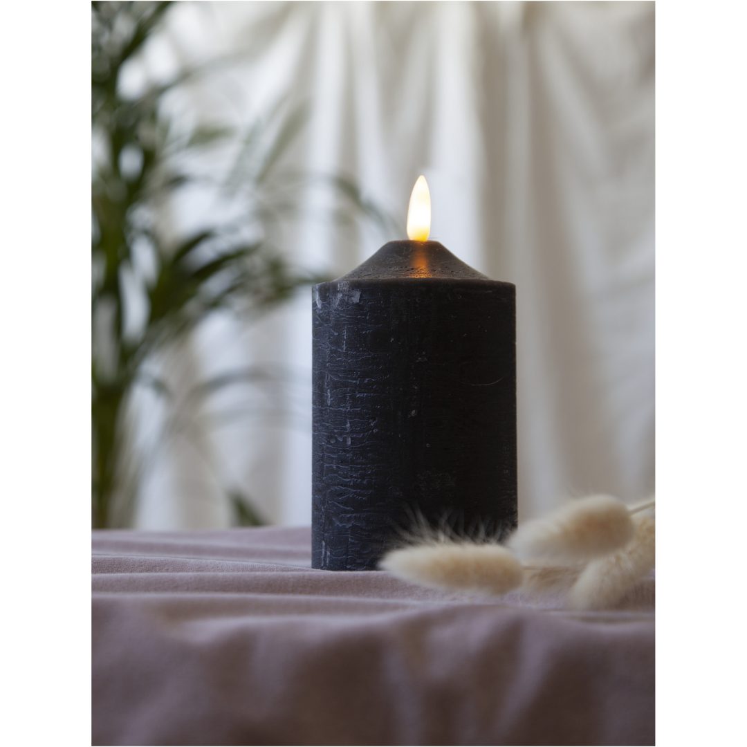 LED Blockljus Flamme Svart Star Trading – bild 3