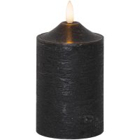 LED Blockljus Flamme Svart Star Trading