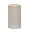LED Blockljus Flamme Swirl Beige Star Trading – miniatyr 8