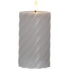 LED Blockljus Flamme Swirl Grå Star Trading – miniatyr 7