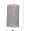 LED Blockljus Flamme Swirl Grå Star Trading – miniatyr 14