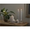 LED Blockljus Flamme Swirl Grå Star Trading – miniatyr 3