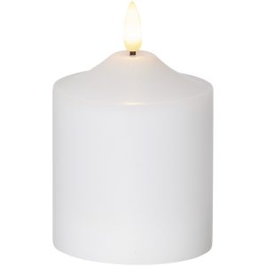 LED Blockljus Flamme Vit Star Trading