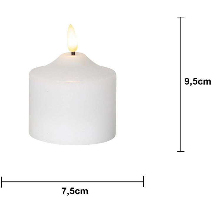 LED Blockljus Flamme Vit Star Trading – bild 18