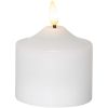 LED Blockljus Flamme Vit Star Trading – miniatyr 1