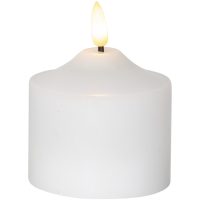 LED Blockljus Flamme Vit Star Trading