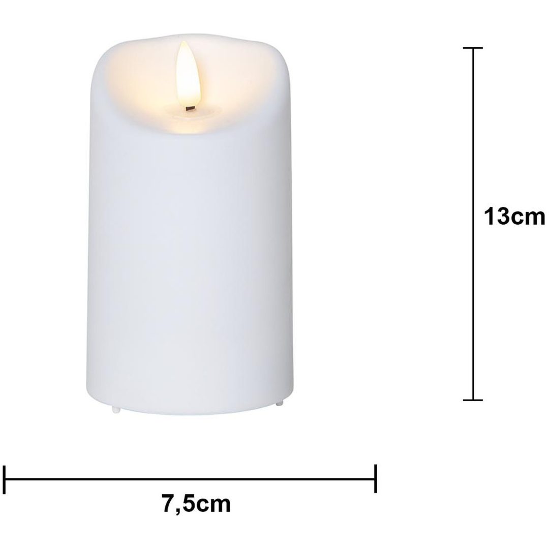 LED Blockljus Flamme Vit Star Trading – bild 13