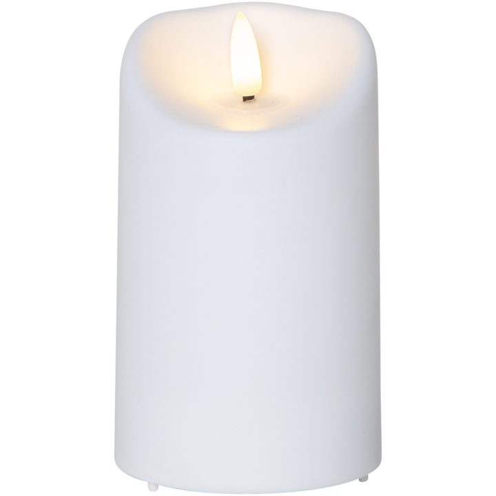 LED Blockljus Flamme Vit Star Trading – bild 3