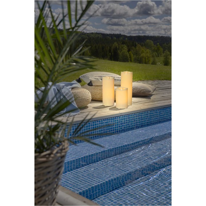 LED Blockljus Grande Beige Star Trading – bild 3