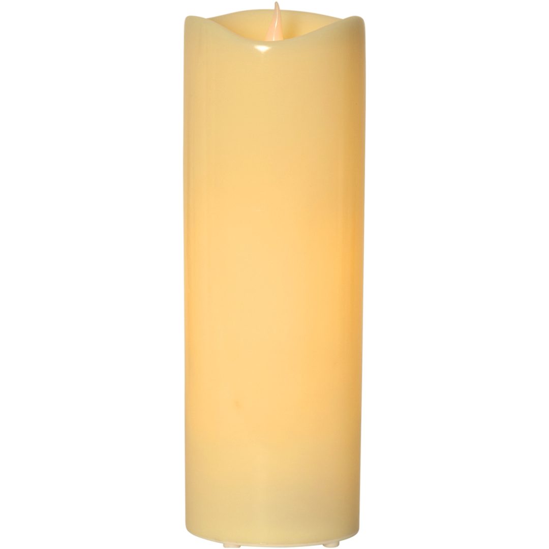 LED Blockljus Grande Beige Star Trading