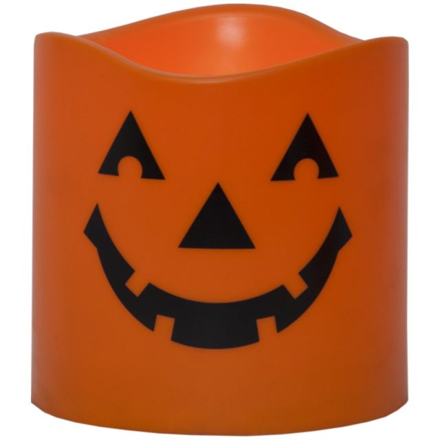 Star Trading LED Blockljus Halloween Orange