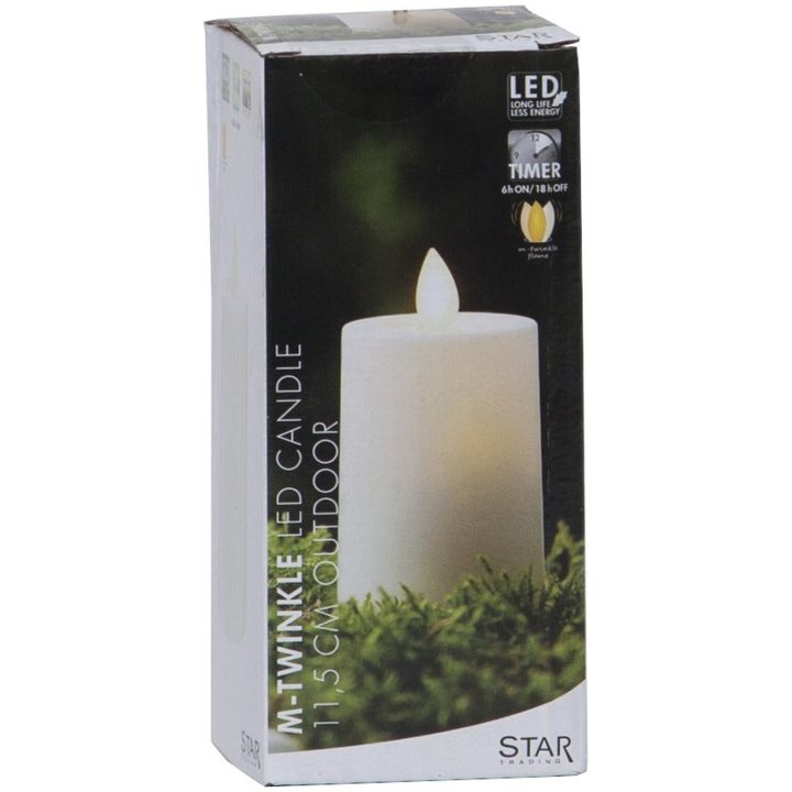 LED Blockljus M-Twinkle Vit Star Trading – bild 5