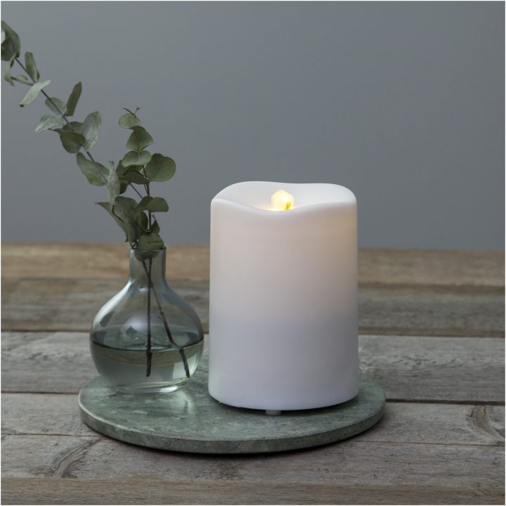 LED Blockljus Water Candle Vit Star Trading – bild 9