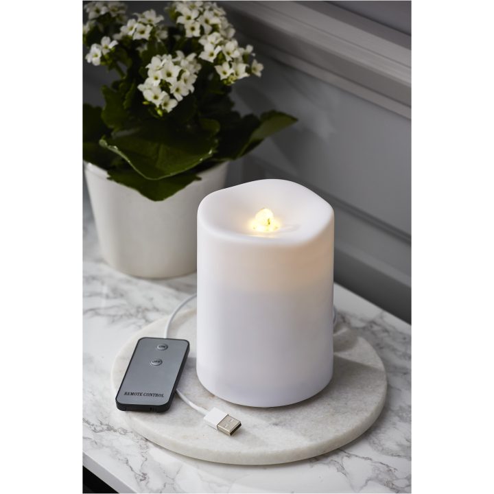 LED Blockljus Water Candle Vit Star Trading – bild 5