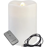 LED Blockljus Water Candle Vit Star Trading