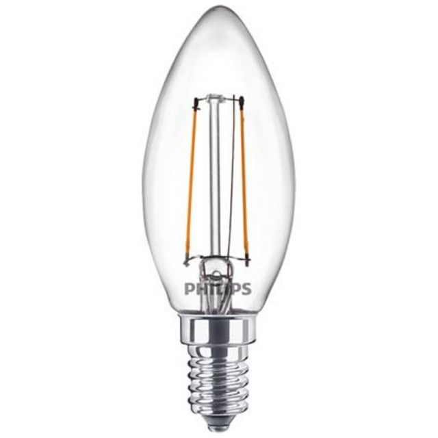 Klassisk LED-lampa E14 (klar) Philips