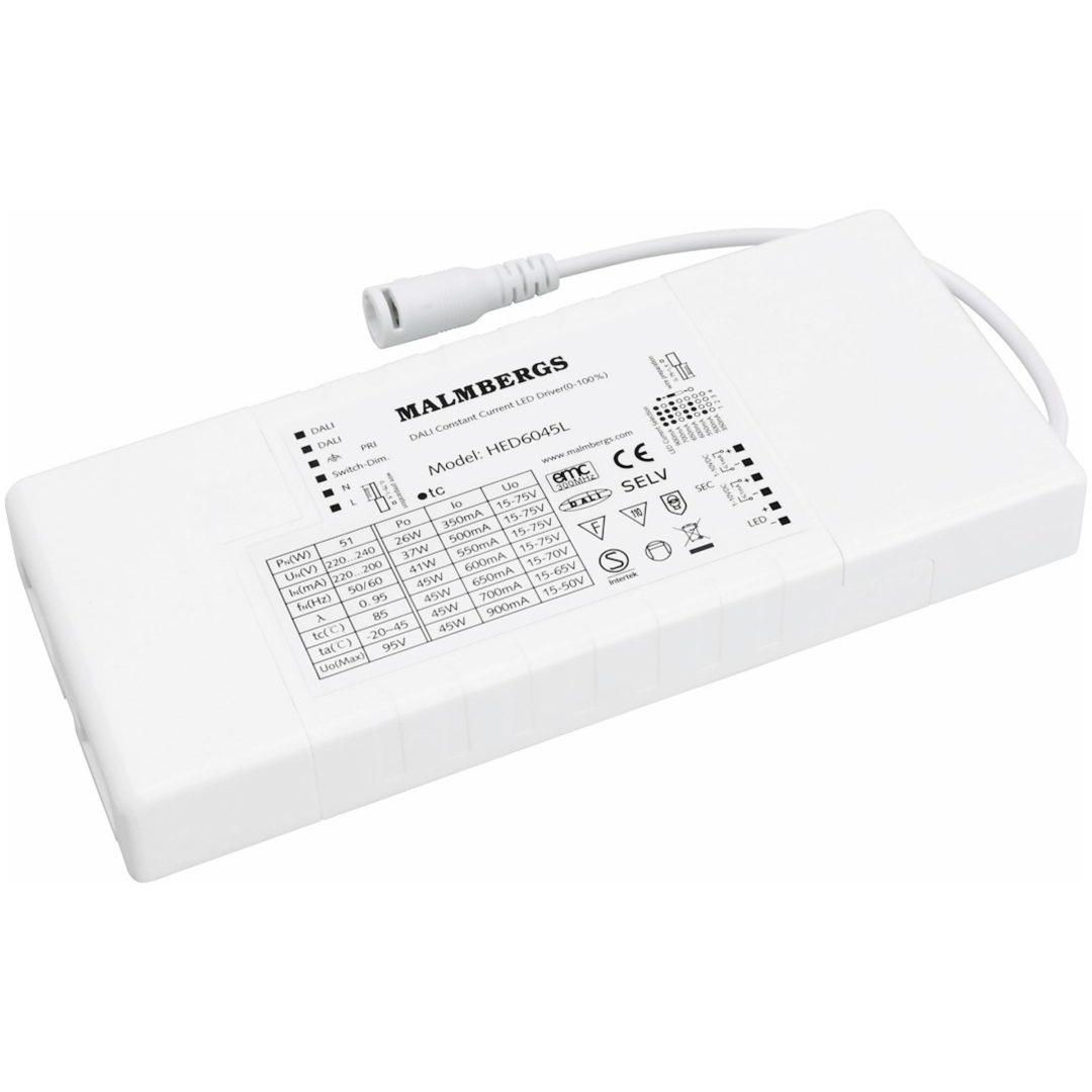 LED Driver Dali. Tillbehör LED-Panel Lux II MALMBERGS