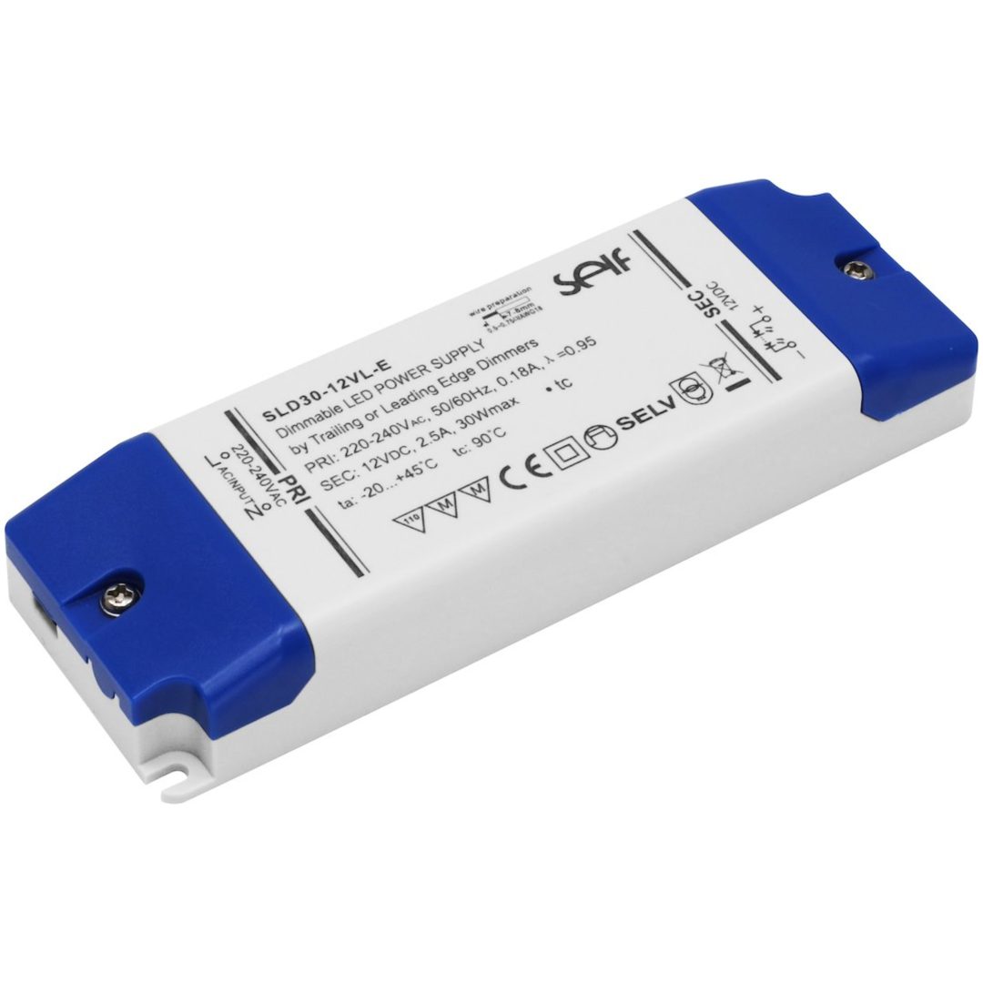 LED-driver, Konstantspänning 12V, 5-30W Self