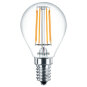 LED-lampa/Multi-LED Philips LED Filam klot 4,3W E14 827 kl