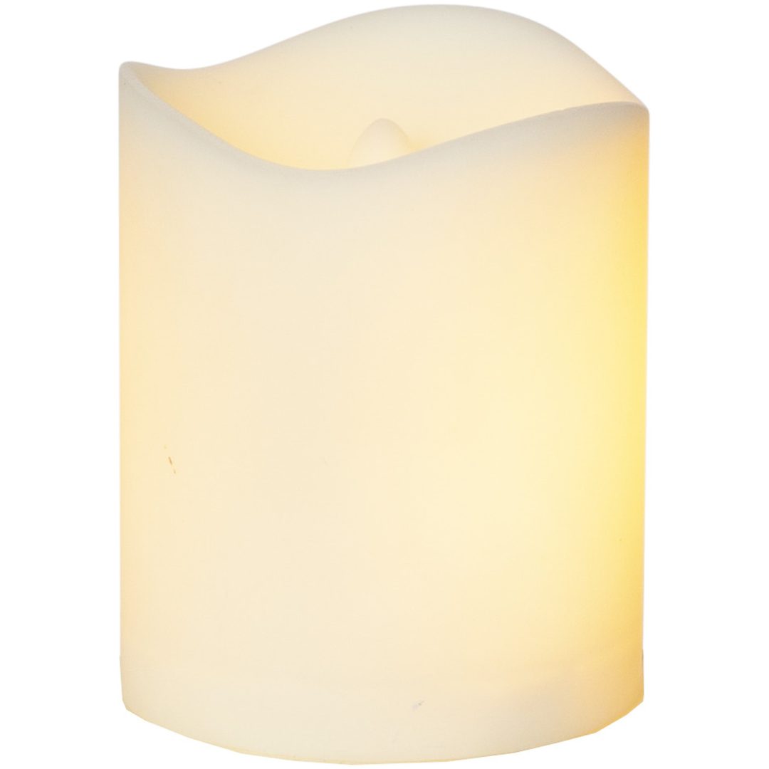 LED Gravljus Flame candle Vit Star Trading