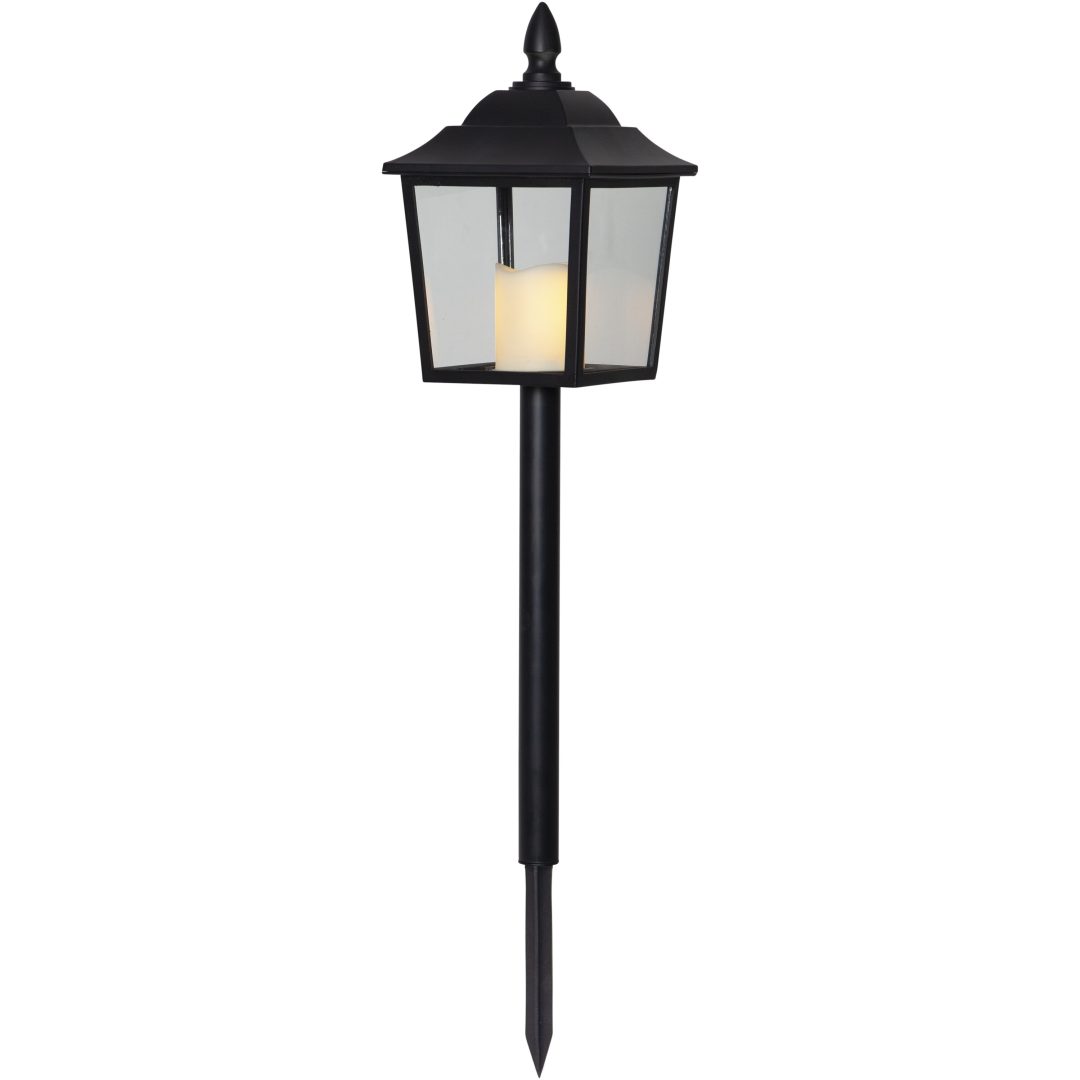 LED Gravljus Flame Lantern Svart Star Trading – bild 6