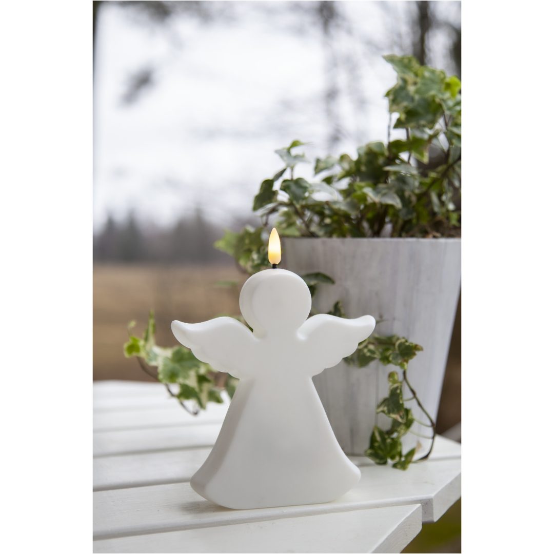 LED Gravljus Flamme Angel Vit Star Trading – bild 6