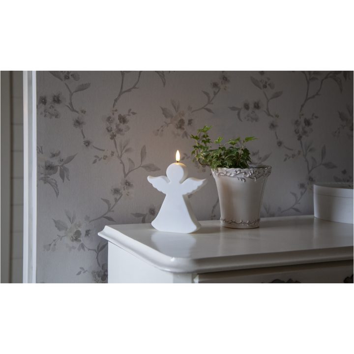 LED Gravljus Flamme Angel Vit Star Trading – bild 3