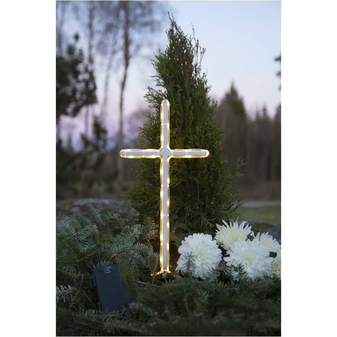 LED Gravljus GraveCross Vit Star Trading – bild 3